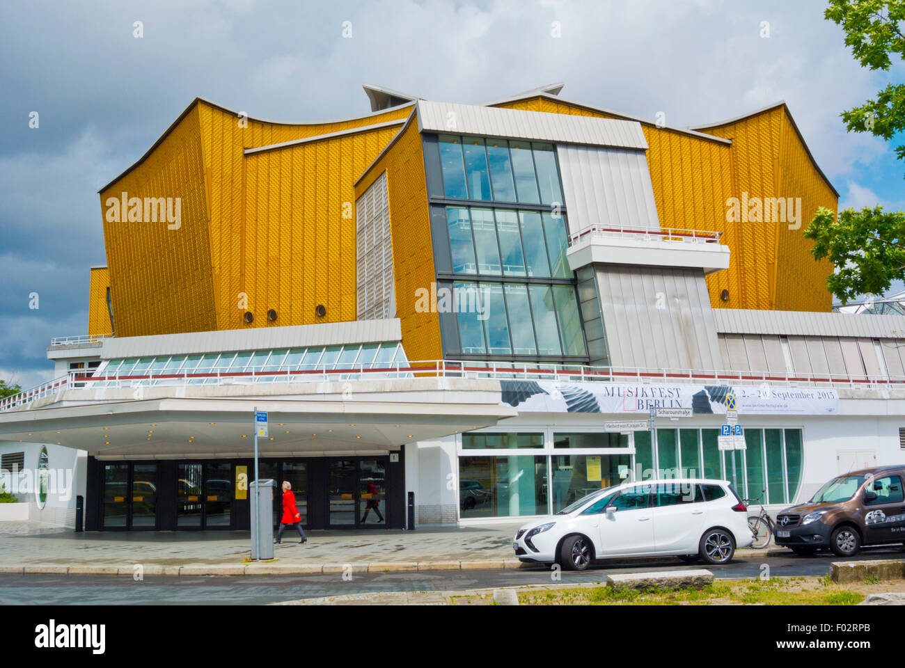 Berliner Philharmonie et Kammermusiksaal, Herbert von Karajan Strasse, Mitte, Berlin, Allemagne Banque D'Images