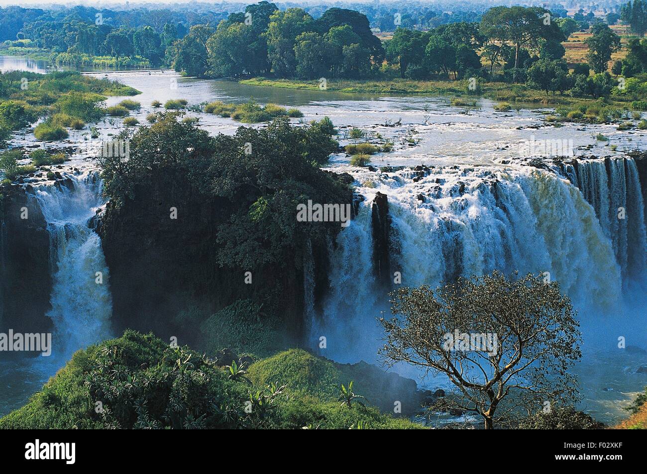 Chutes du Nil Bleu (Tis Abay), l'Éthiopie. Banque D'Images