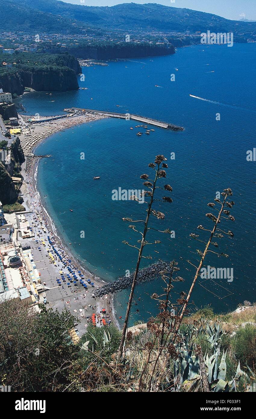 La côte de Sorrento, Campanie, Italie. Banque D'Images