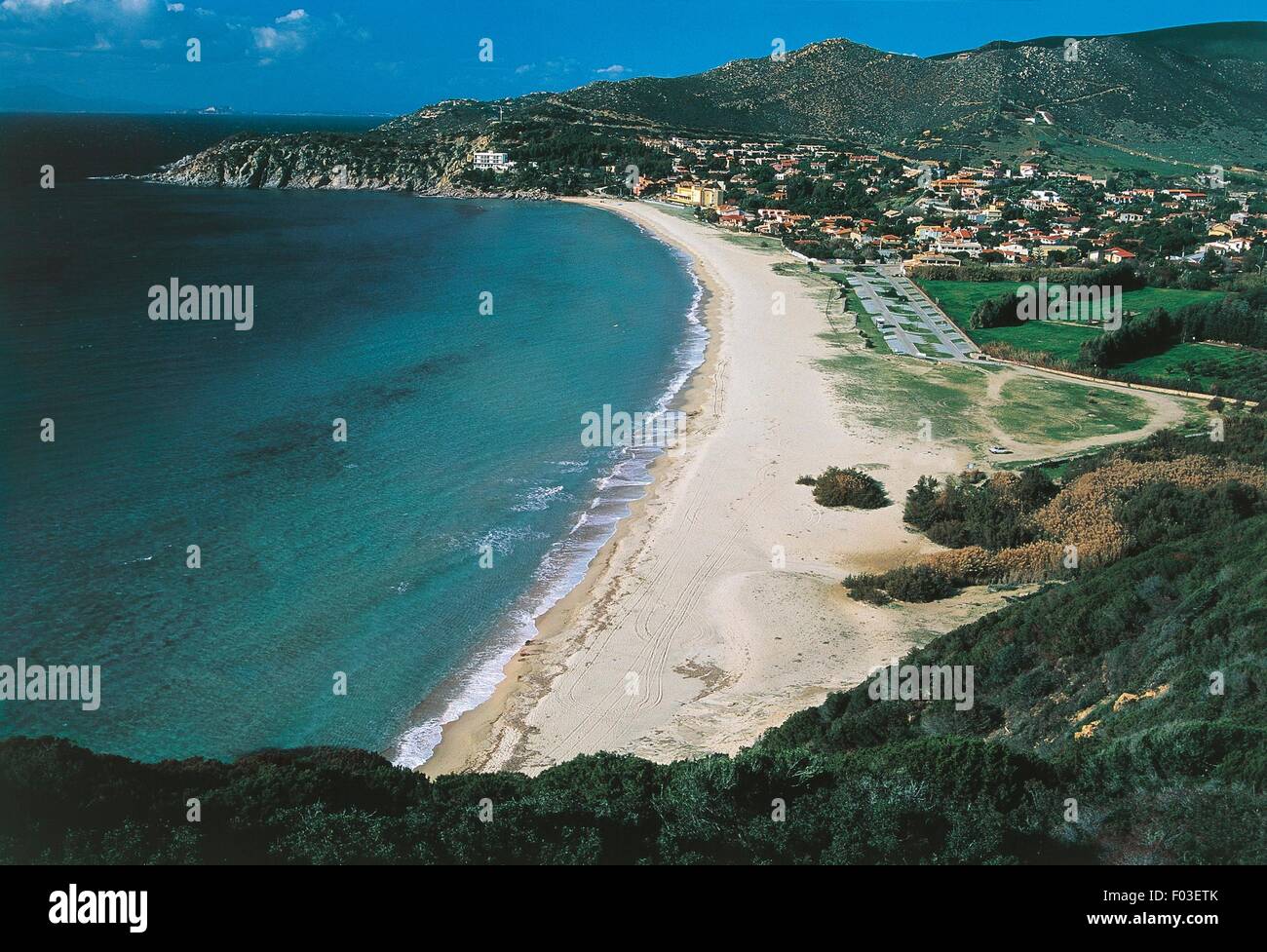 Italie - Sardaigne - Solanas (Province de Cagliari), plage Photo Stock -  Alamy