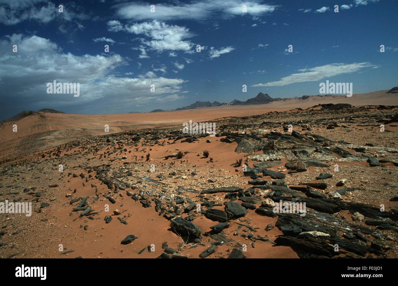 La Namibie, région de Kunene, Serra Cafema, désert rocheux Banque D'Images