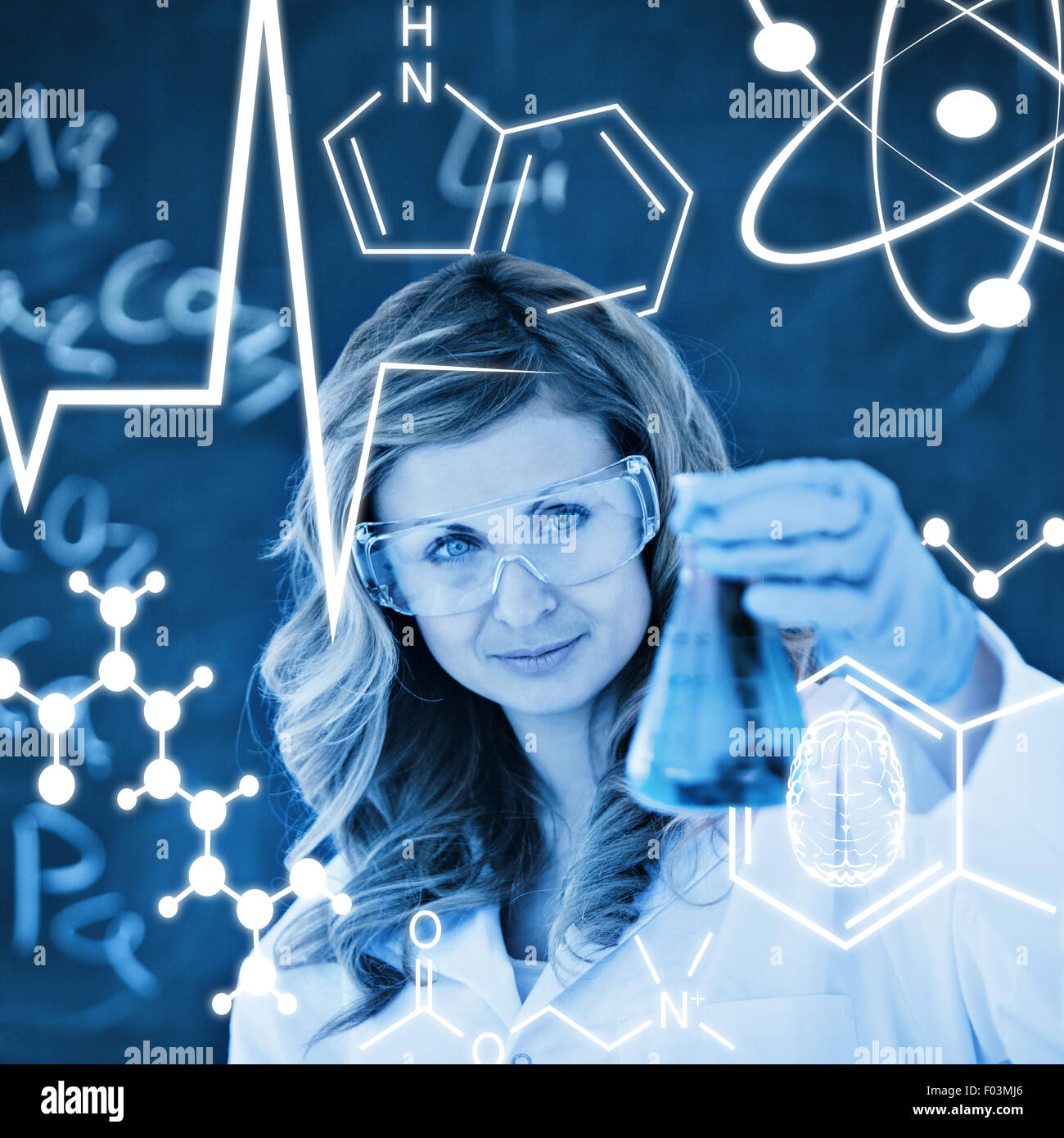 Image composite de la science graphic Banque D'Images