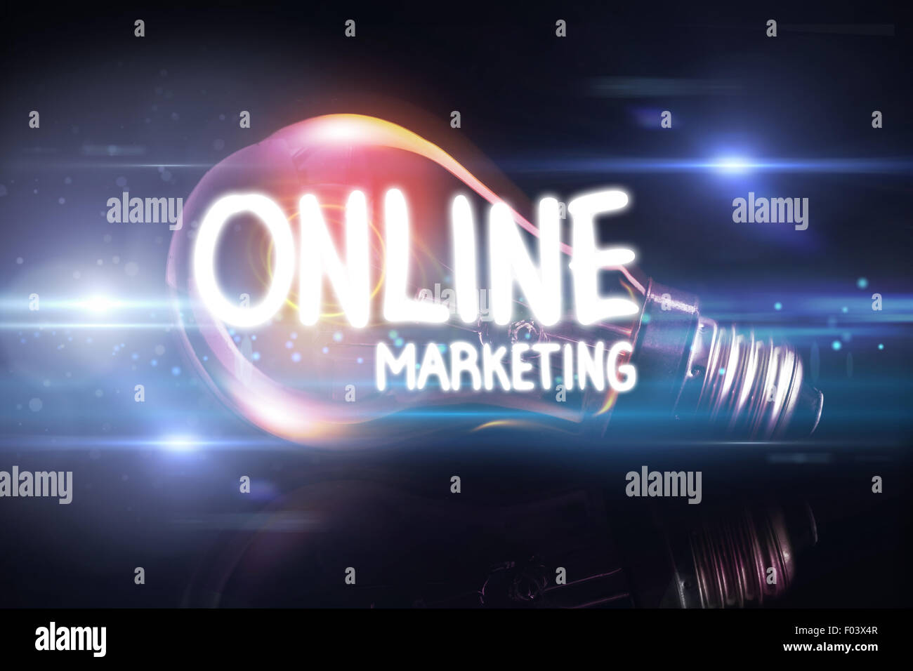 Image composite du marketing en ligne Banque D'Images