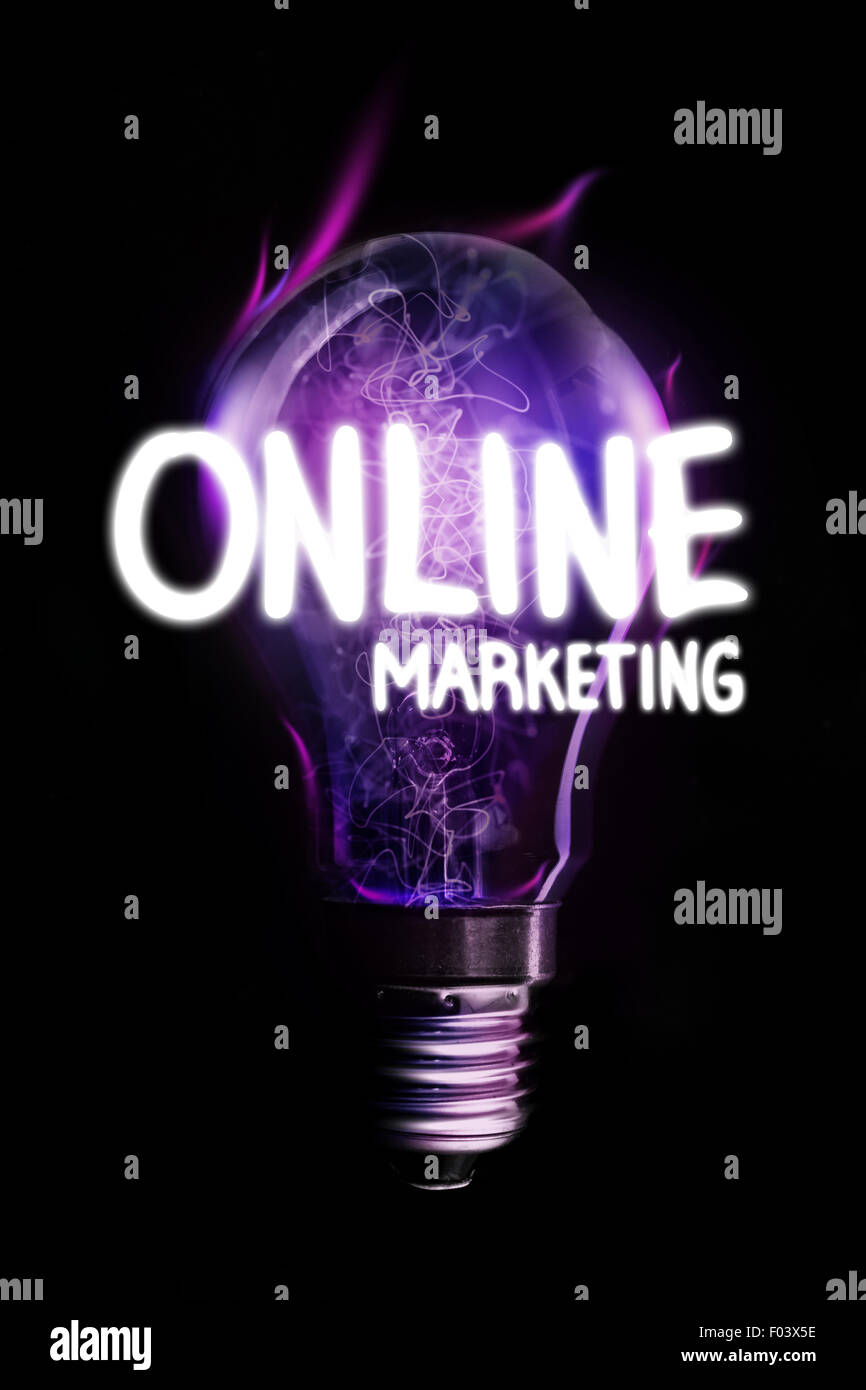 Image composite du marketing en ligne Banque D'Images