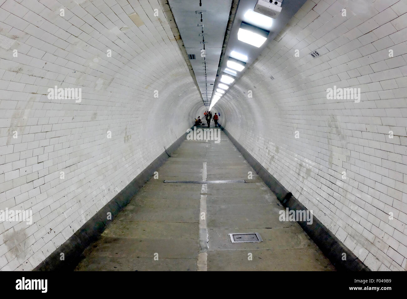 Une vue générale de Greenwich foot tunnel Banque D'Images