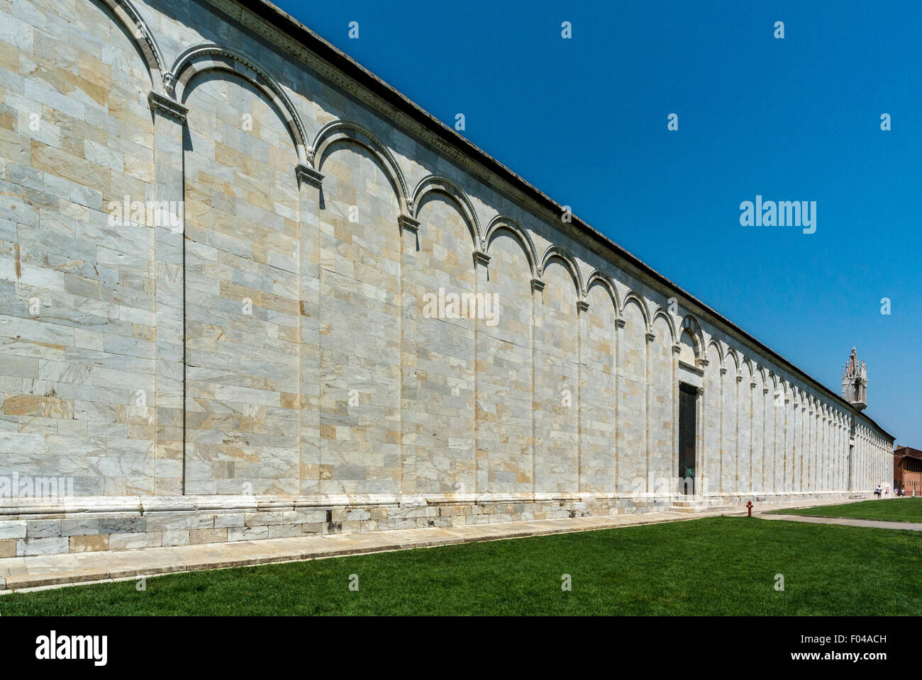 Mur extérieur de Il camposanto, Piazza del Duomo, Banque D'Images