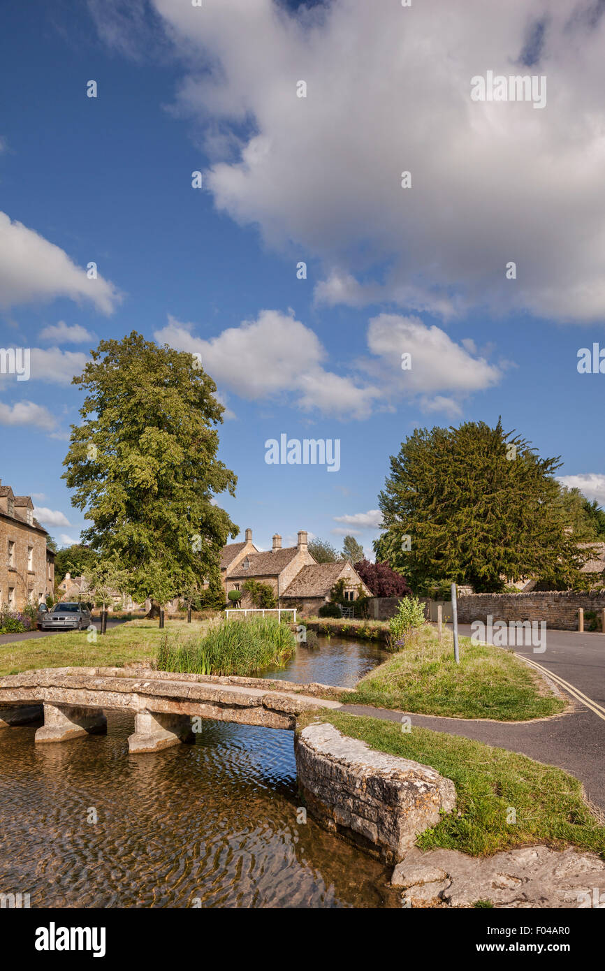 Village de Lower Slaughter, Gloucestershire. Banque D'Images