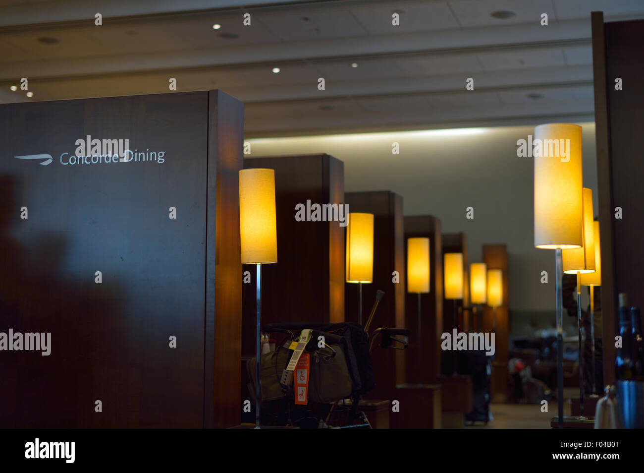The Concorde Room - British Airways BA First Class Lounge, Londres Heathrow UK (LHR / EGLL) Banque D'Images