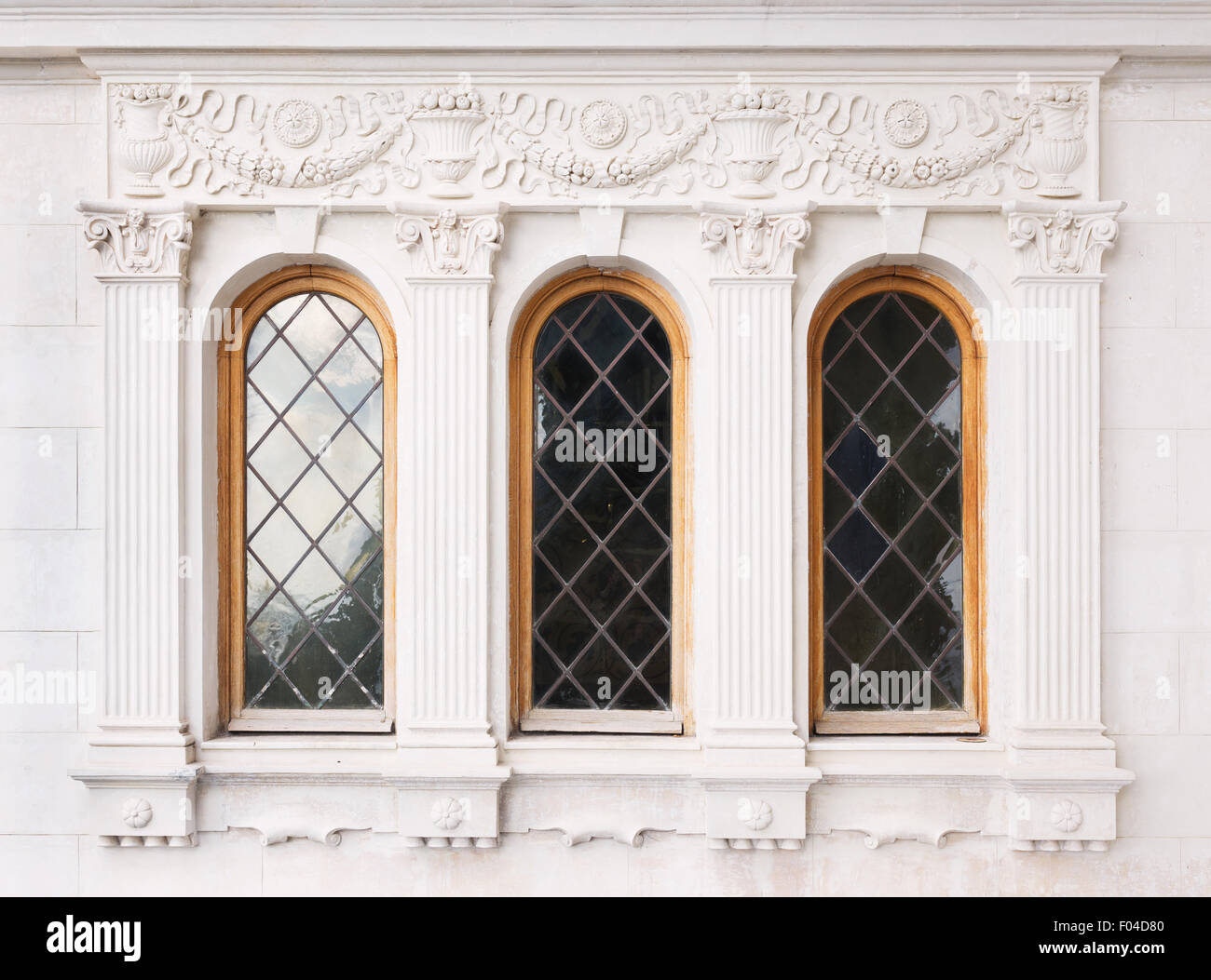 Et l'architecture de style renaissance Windows classique Banque D'Images