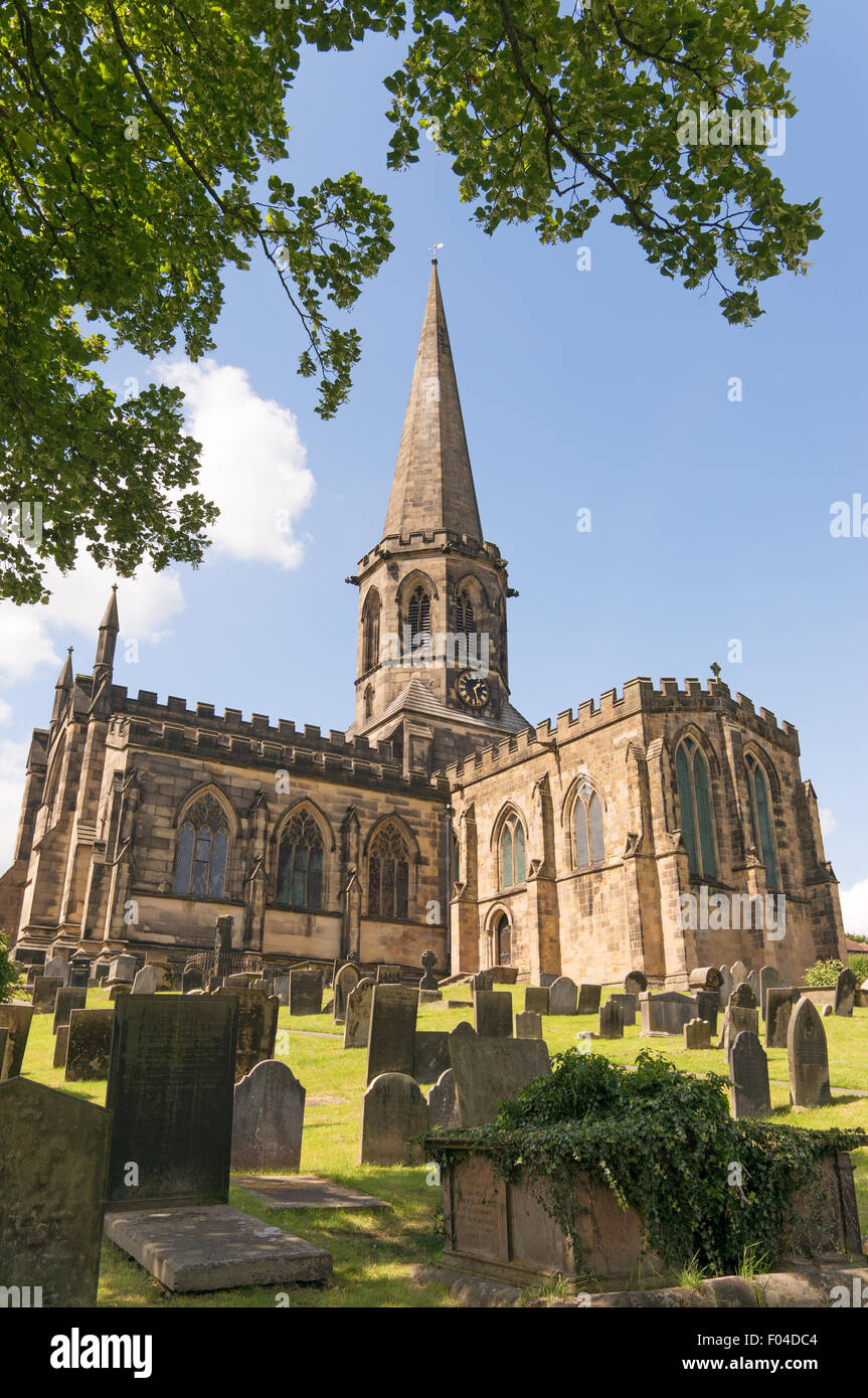 All Saints Church, Bakewell, Derbyshire, Angleterre, RU Banque D'Images