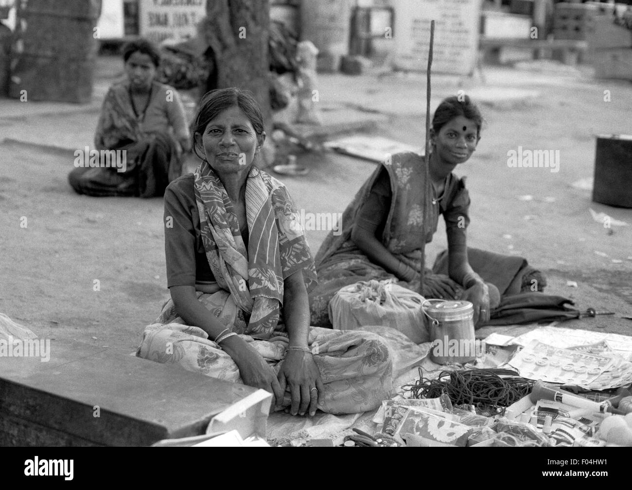 Les vendeurs de rue l'Inde brian mcguire Banque D'Images