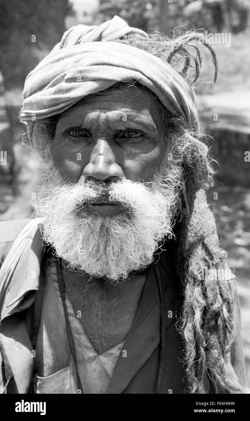 Homme avec turban inde brian mcguire Banque D'Images