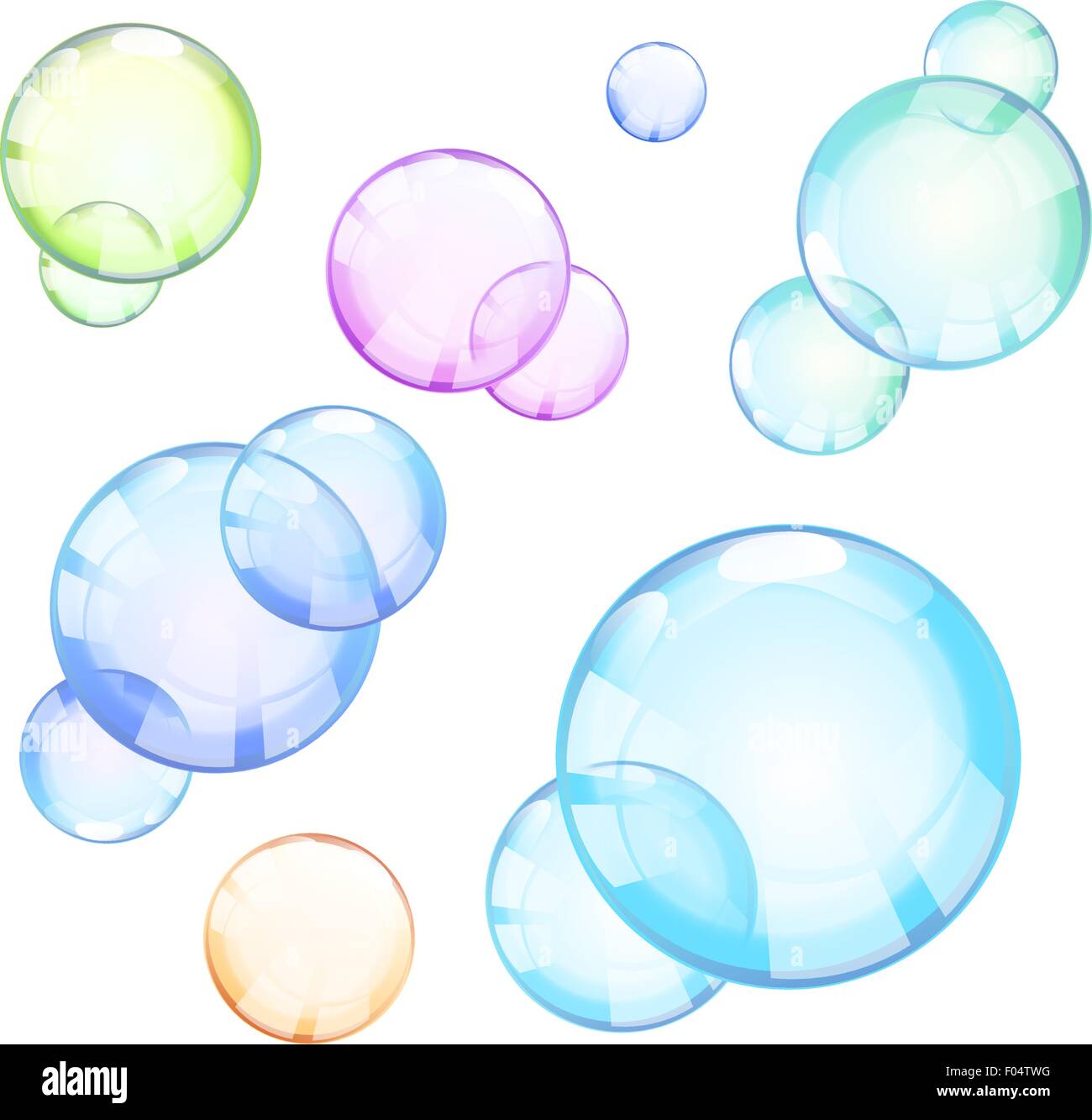 Jeu de bubble avec différentes couleurs. vector illustration Illustration de Vecteur