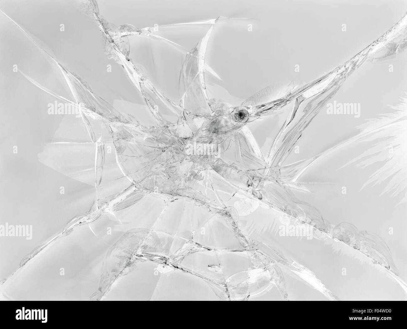 Arrière-plan gris de verre craquelé Banque D'Images