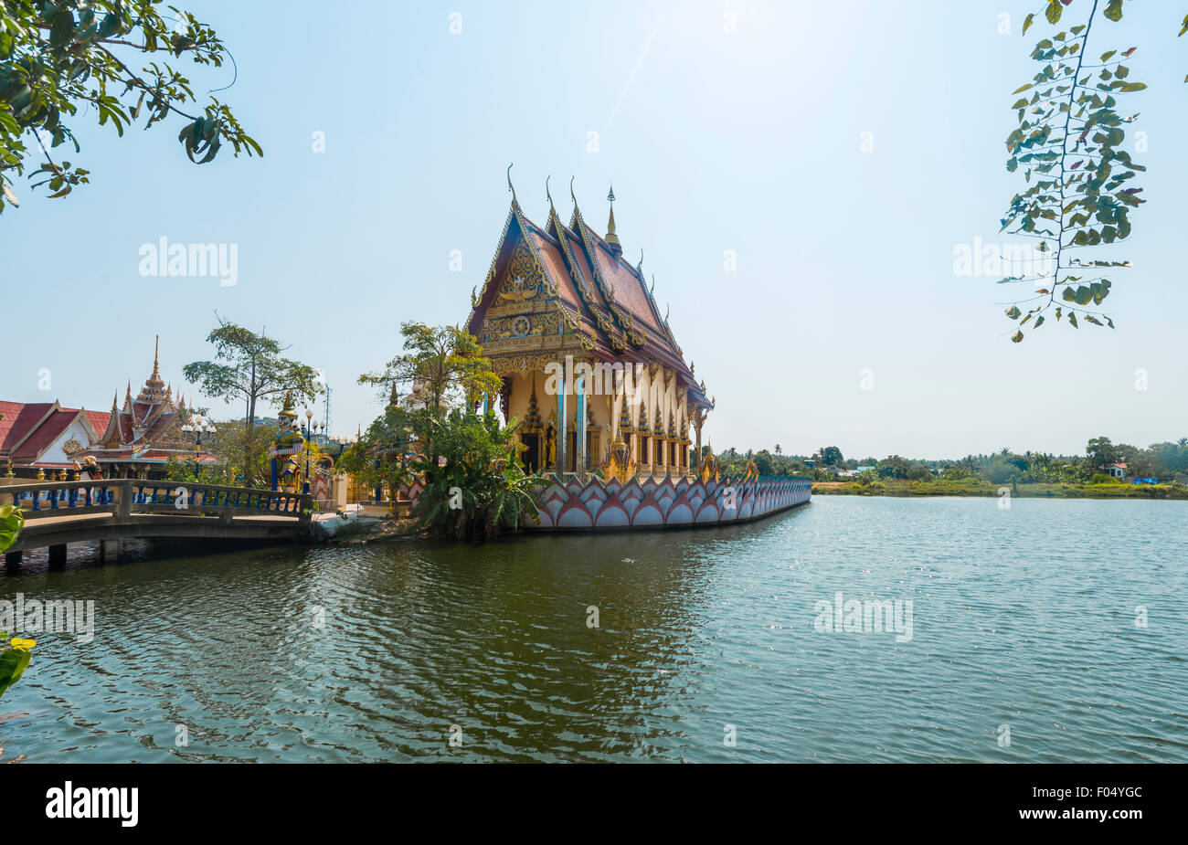 Temple Wat Plai Laem dans Ban Bo Phut, Ko Samui, Thaïlande Banque D'Images