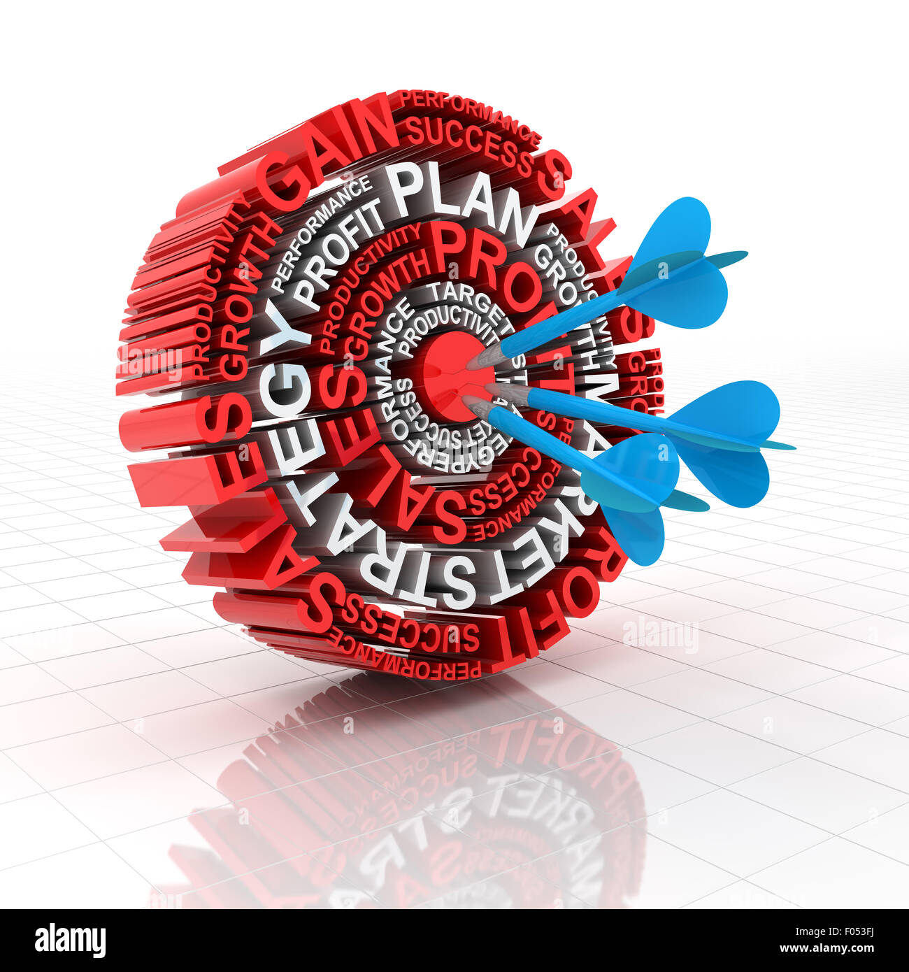 Objectif commercial Banque D'Images