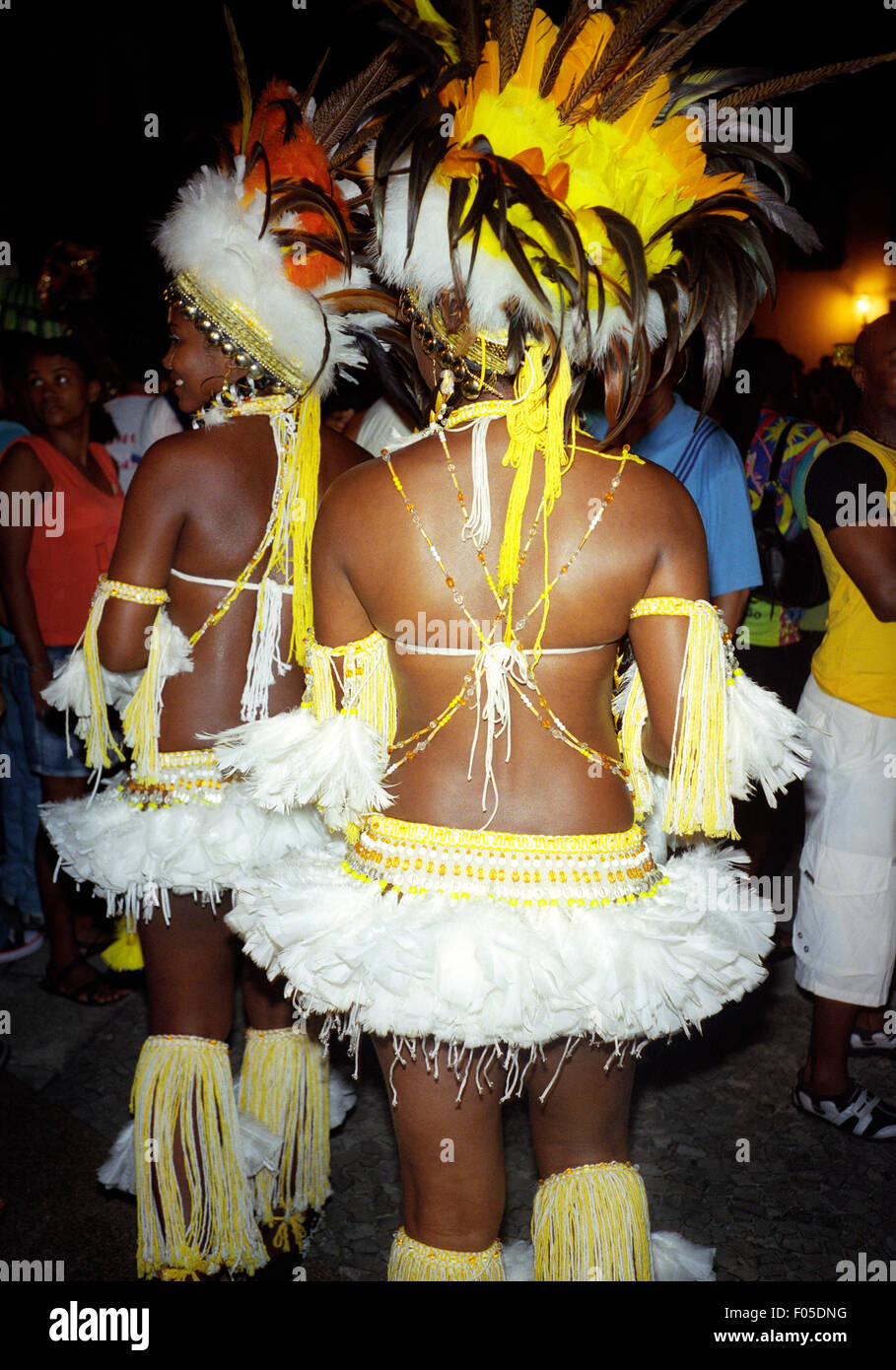 Danseurs au Festival de Sao Joao, Sao Luis, au Brésil. Banque D'Images