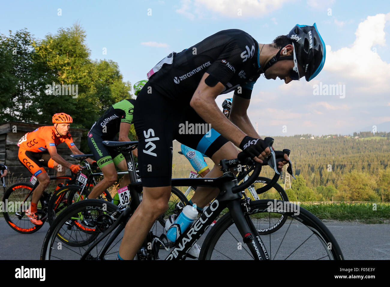 Le sud de la Pologne. Le 06 août, 2015. Cyclisme cyclisme Tour de Pologne l'étape 5. Mikel Nieve (ESP) : Action de Crédit Plus Sport/Alamy Live News Banque D'Images