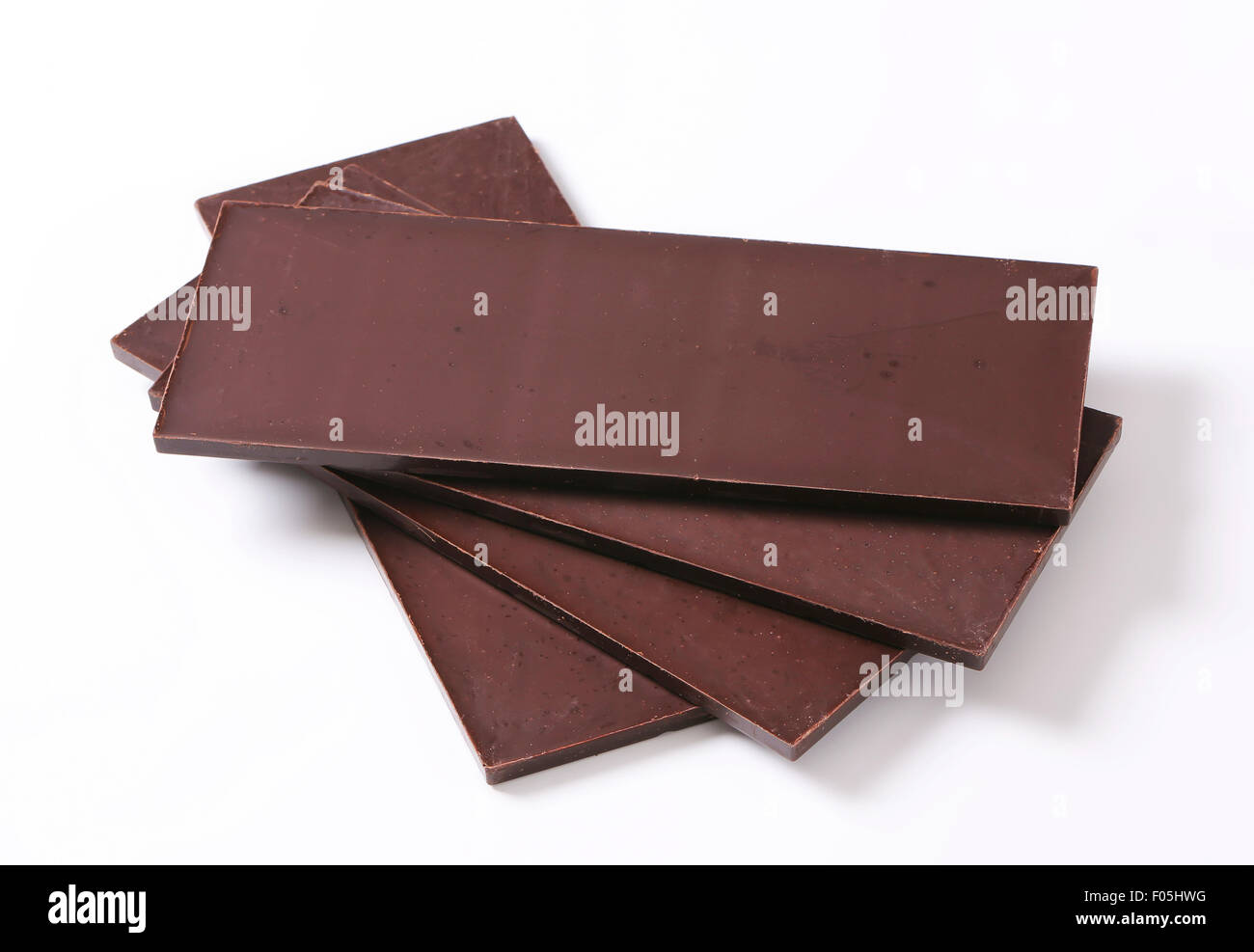 Les barres de chocolat de couverture - studio shot Banque D'Images