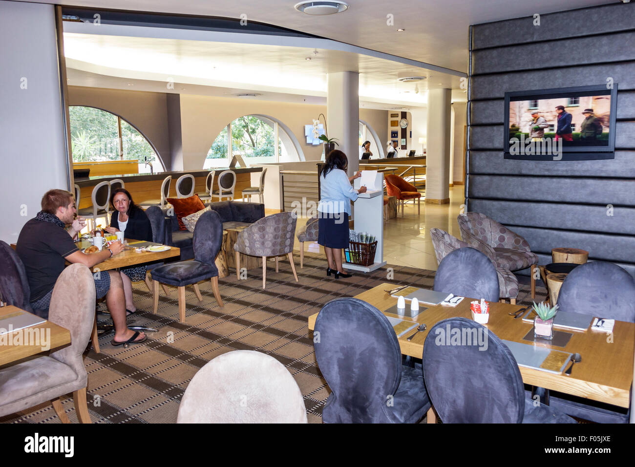 Cape Town Afrique du Sud,Afrique,Centre ville,centre,St.George's Mall, Holiday Inn Express, hôtels d'hôtel motels inn motel, salle de petit déjeuner, restaurant Banque D'Images