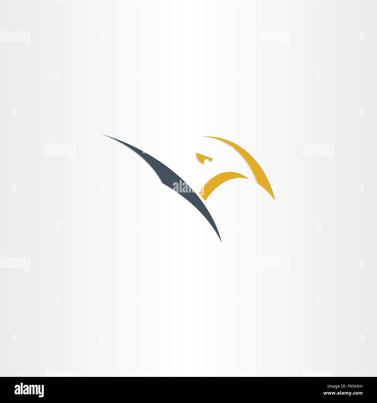 L'icône stylisée eagle logo vector oiseaux design Illustration de Vecteur