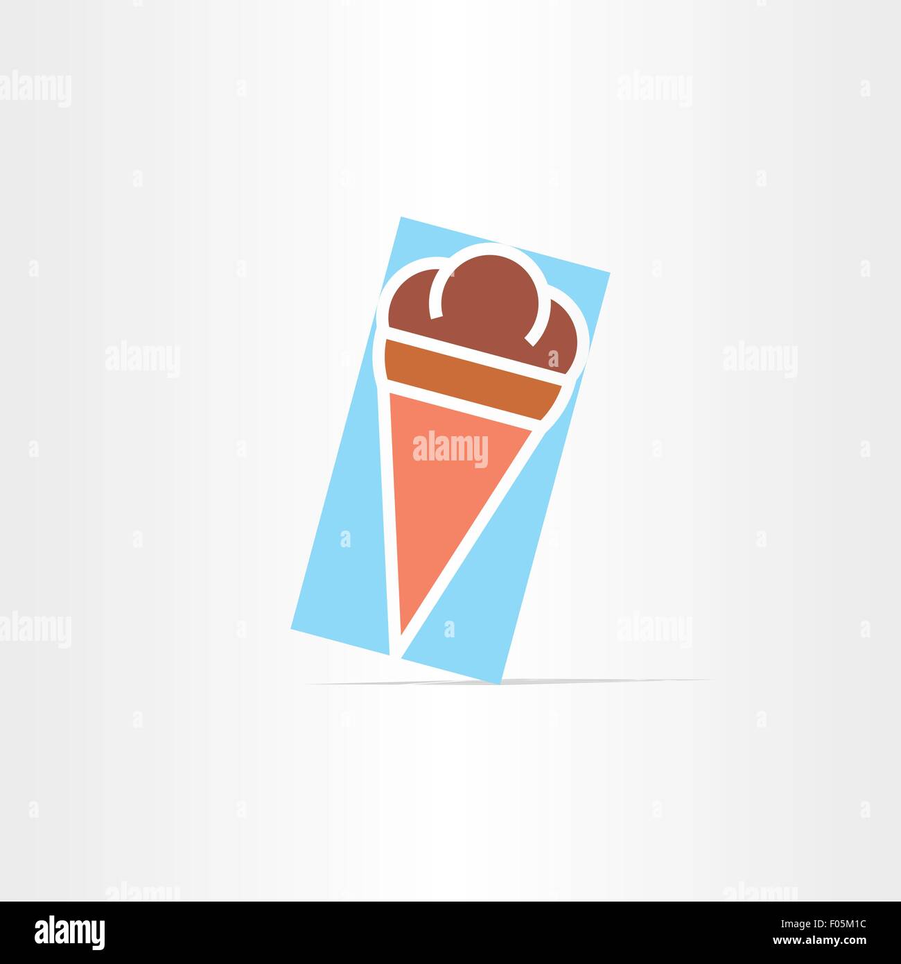 La crème glacée télévision conception icône vecteur Illustration de Vecteur