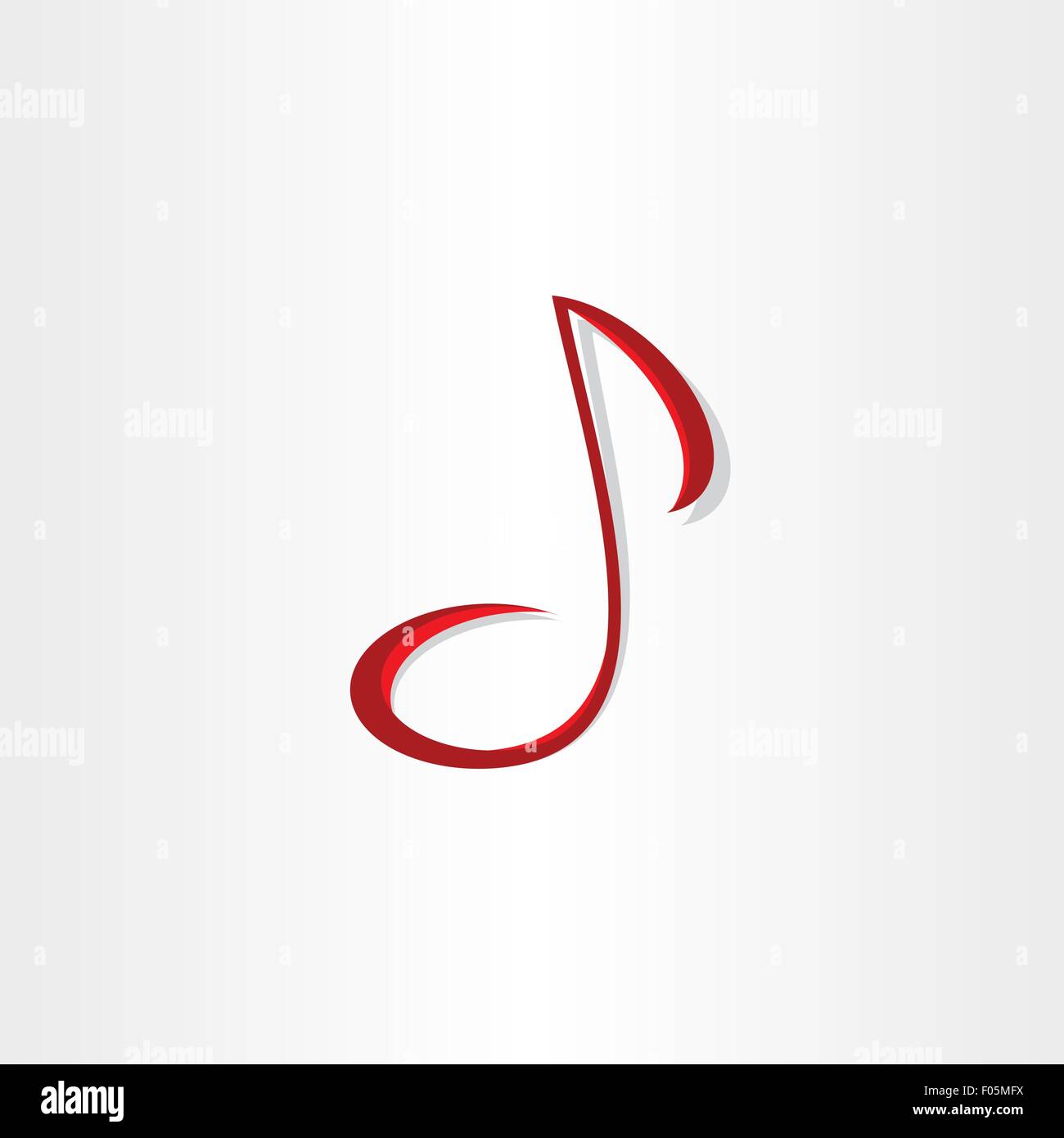 Note de musique symbole stylisé vecteur conception Illustration de Vecteur
