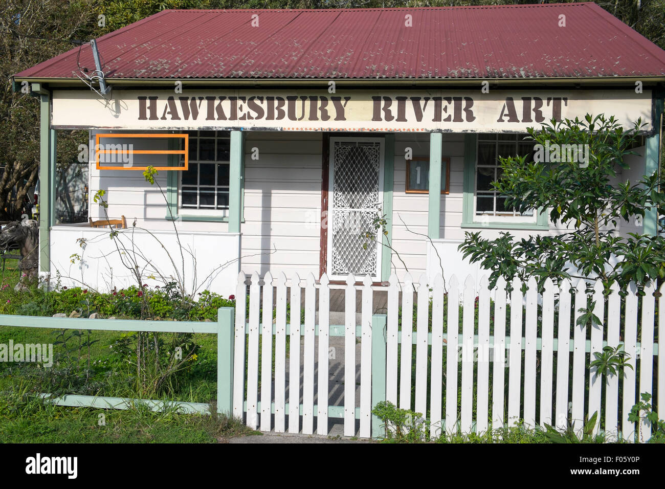 Art Shop à Brooklyn sur l'hawkesbury River dans le district de hornsby shire, New South Wales, Australie Banque D'Images