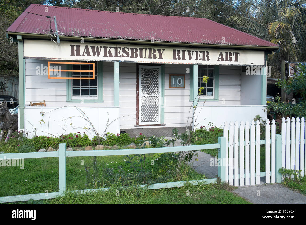 Art Shop à Brooklyn sur l'hawkesbury River dans le district de hornsby shire, New South Wales, Australie Banque D'Images