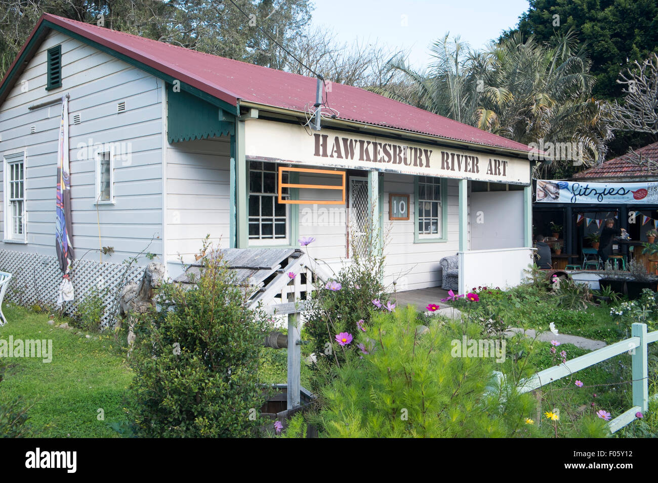 Art Shop à Brooklyn sur l'hawkesbury River dans le district de hornsby shire, New South Wales, Australie Banque D'Images