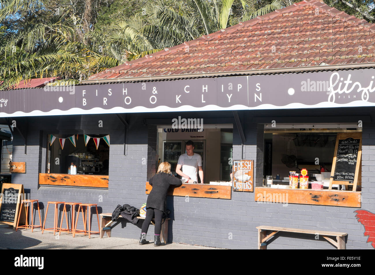 Brooklyn, un petit village sur la rivière hawkesbury, Nouvelle-Galles du Sud, Australie Banque D'Images