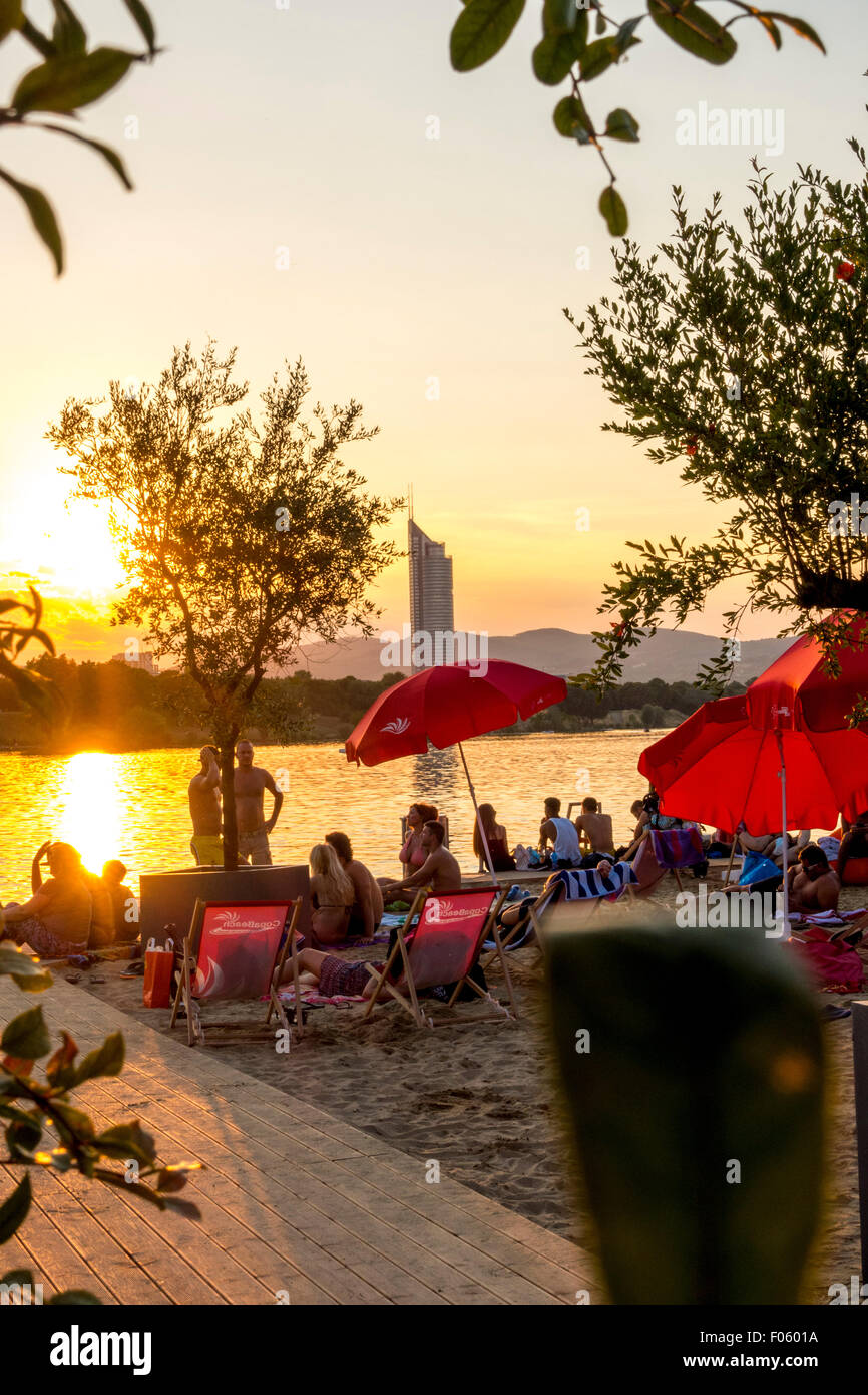 Plage de la Copa, Copacagrana, Wien Banque D'Images