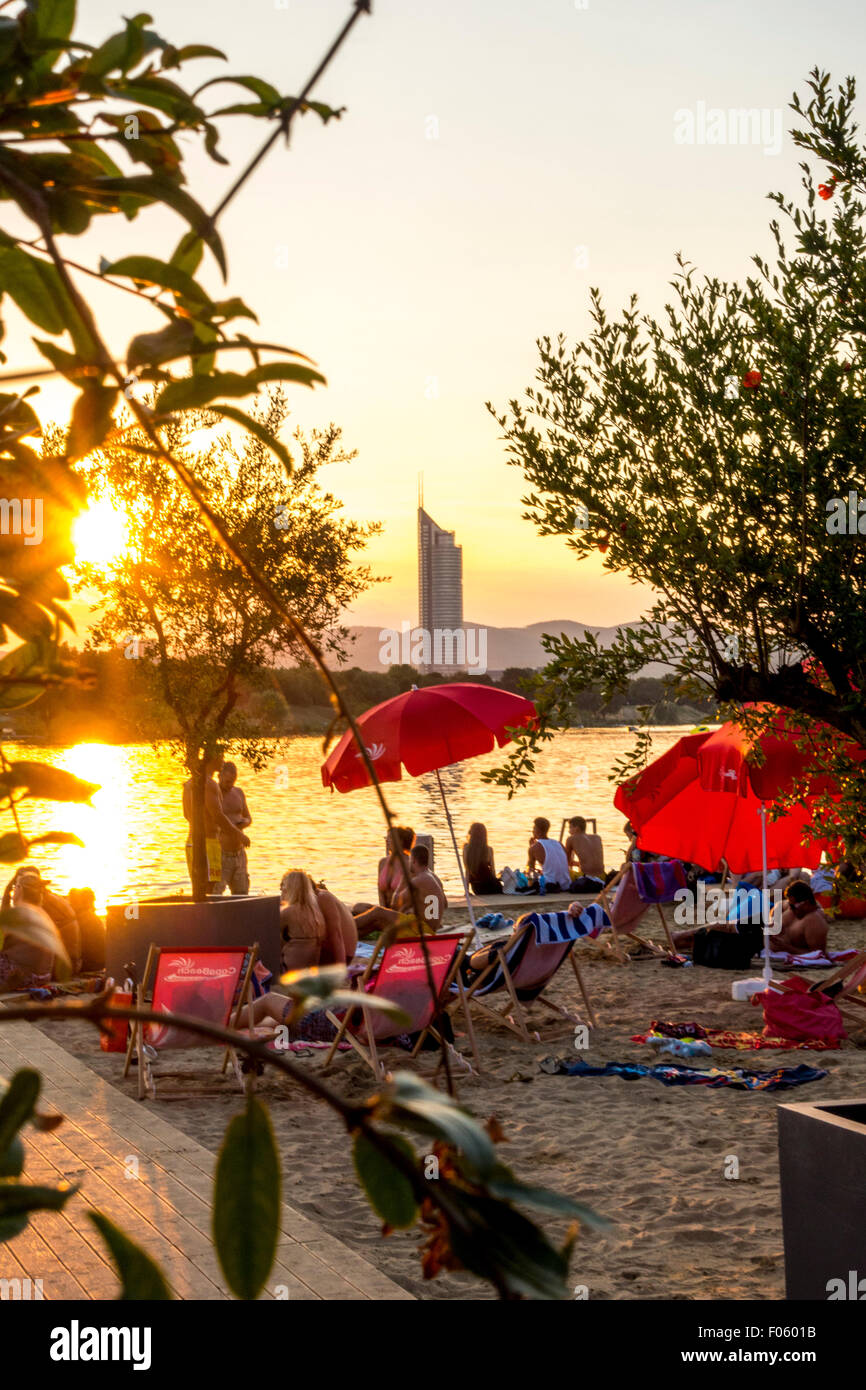 Plage de la Copa, Copacagrana, Wien Banque D'Images