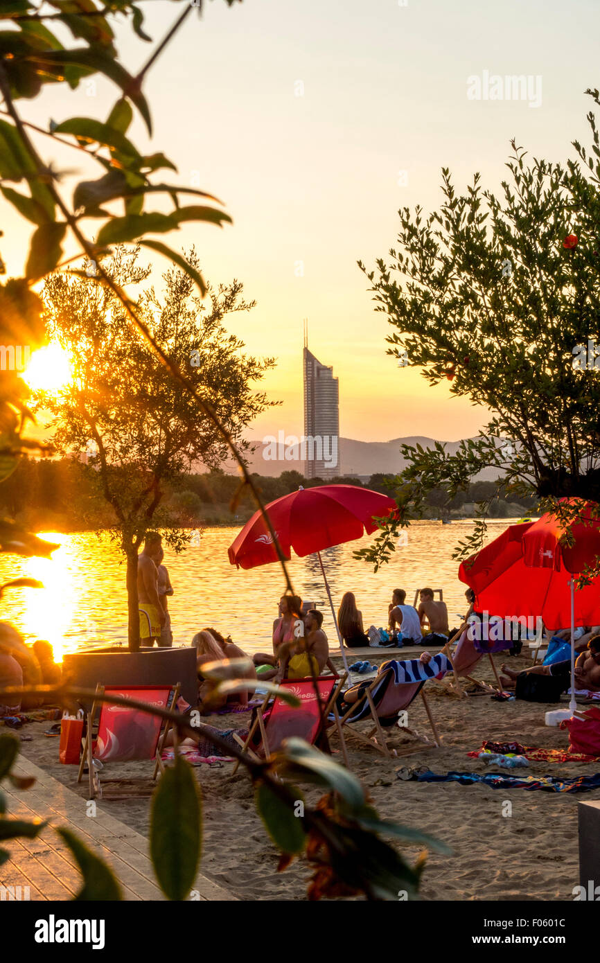 Plage de la Copa, Copacagrana, Wien Banque D'Images