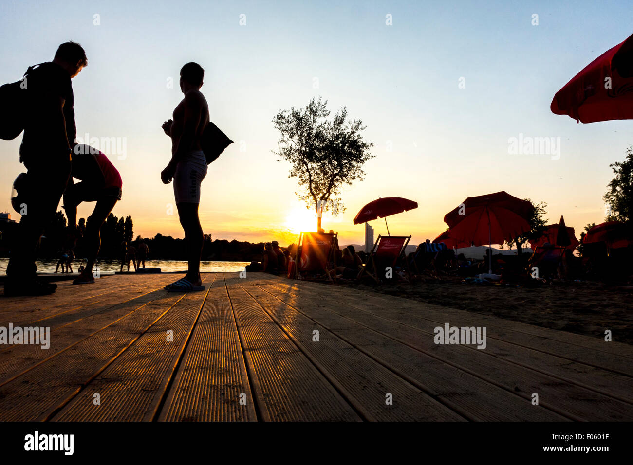 Plage de la Copa, Copacagrana, Wien Banque D'Images