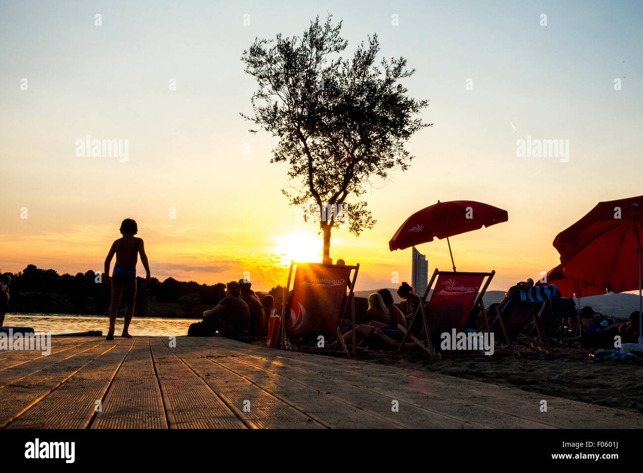 Plage de la Copa, Copacagrana, Wien Banque D'Images