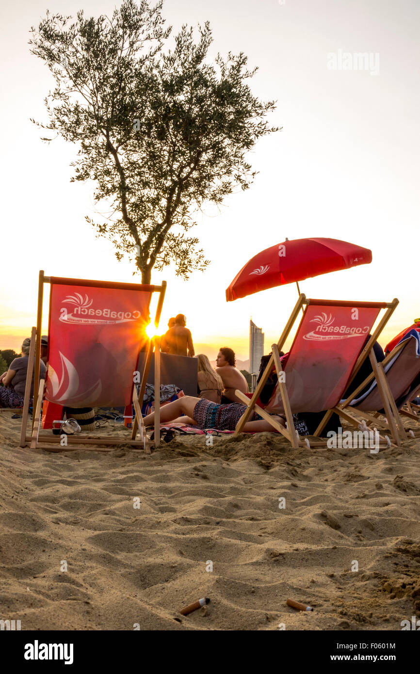 Plage de la Copa, Copacagrana, Wien Banque D'Images