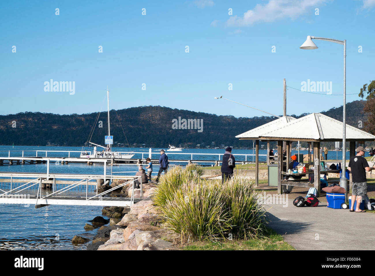 Brooklyn sur la rivière Hawkesbury au nord de Sydney, Nouvelle Galles du Sud, Australie Banque D'Images