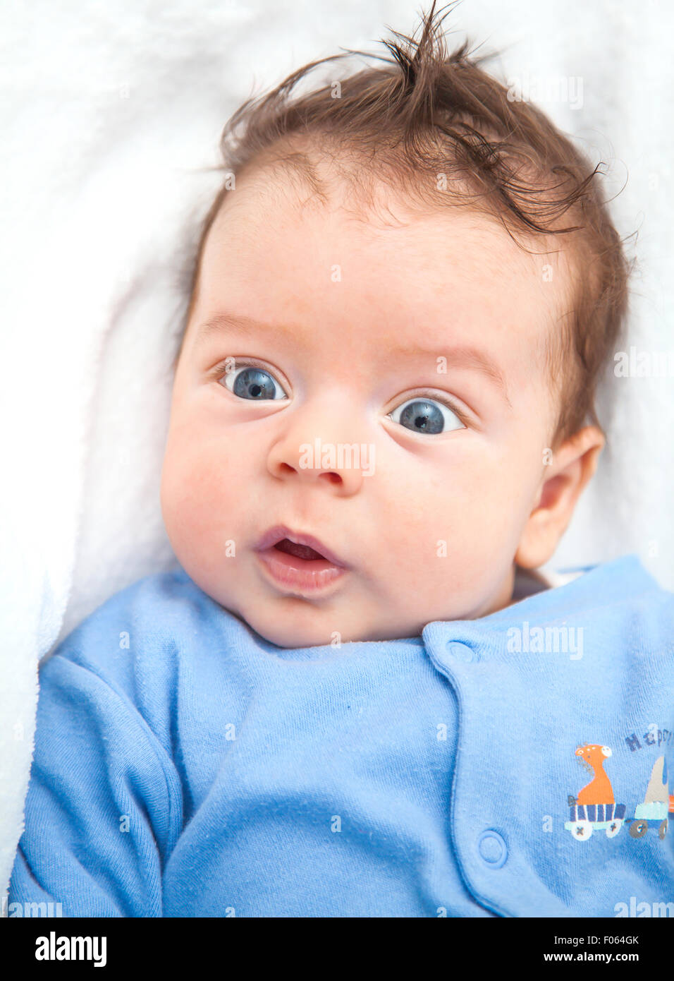 Portrait D Un Bebe De 2 Mois Habille De Bleu Sur Fond Blanc Perdu Blanket Photo Stock Alamy Portrait D Un Bebe De 2 Mois Habille De Bleu Sur Fond Blanc Perdu Blanket Photo Stock Alamy
