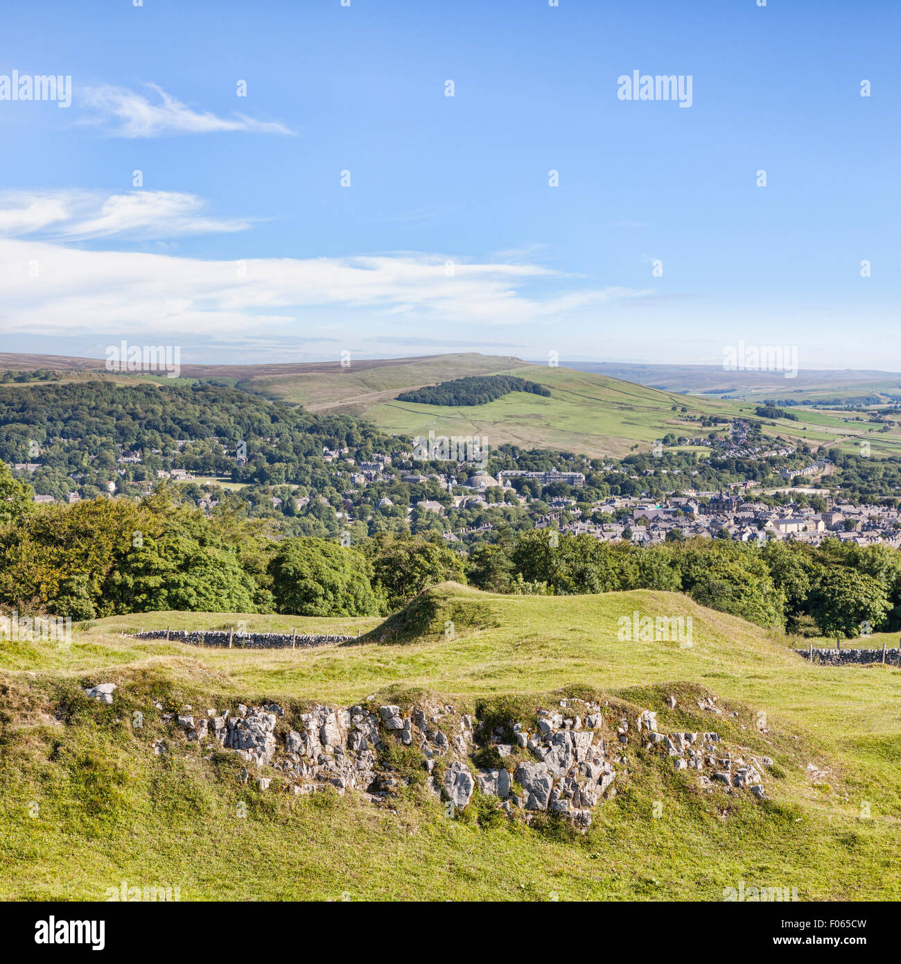 Le Peak District Ville de Buxton Buxton et faible sourire de Country Park, Derbyshire, Angleterre Banque D'Images