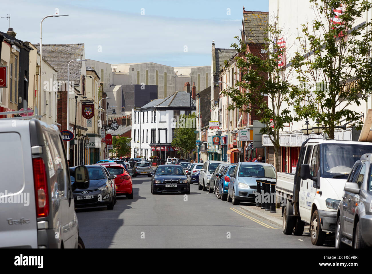 Barrow-in-Furness communément connu sous le nom de Barrow, une ville dans le comté de Cumbria, Royaume-Uni. Il se trouve sur la côte nord de Mor Banque D'Images