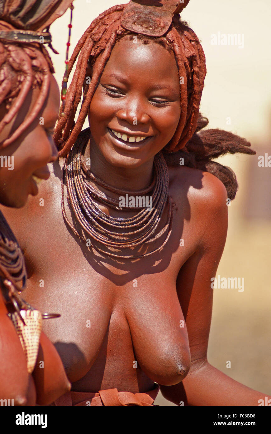 Jeune fille Himba Banque D'Images