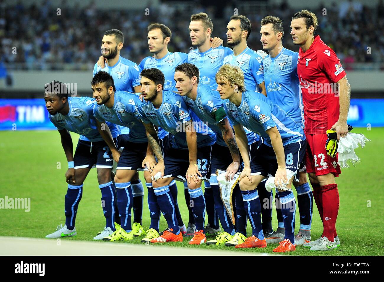 Shanghai, Chine. 8e août, 2015. SS Lazio pendant le match entre l'équipe de SS Lazio vs Juventus FC au Stade de Shanghai à Shanghai, Chine. Credit : Marcio Machado/ZUMA/Alamy Fil Live News Banque D'Images