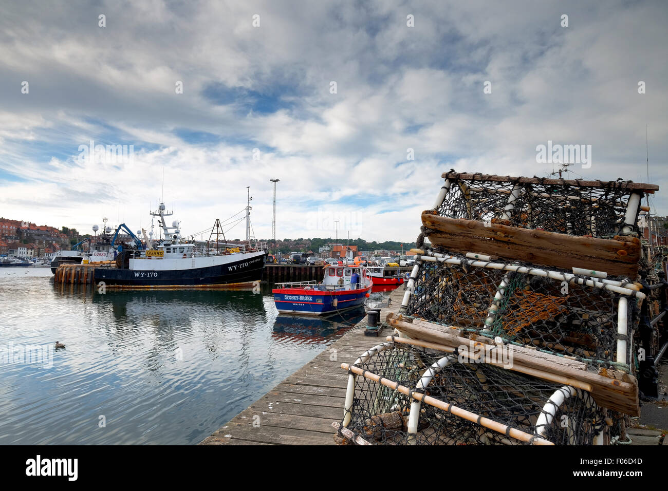 Le port de Whitby, Whitby, dans le Yorkshire, UK Banque D'Images