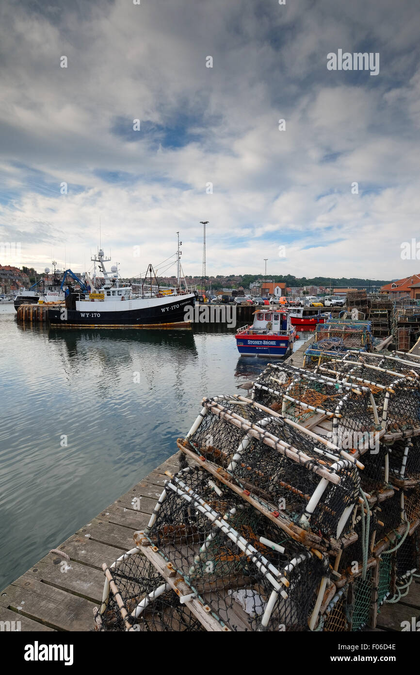 Le port de Whitby, Whitby, dans le Yorkshire, UK Banque D'Images