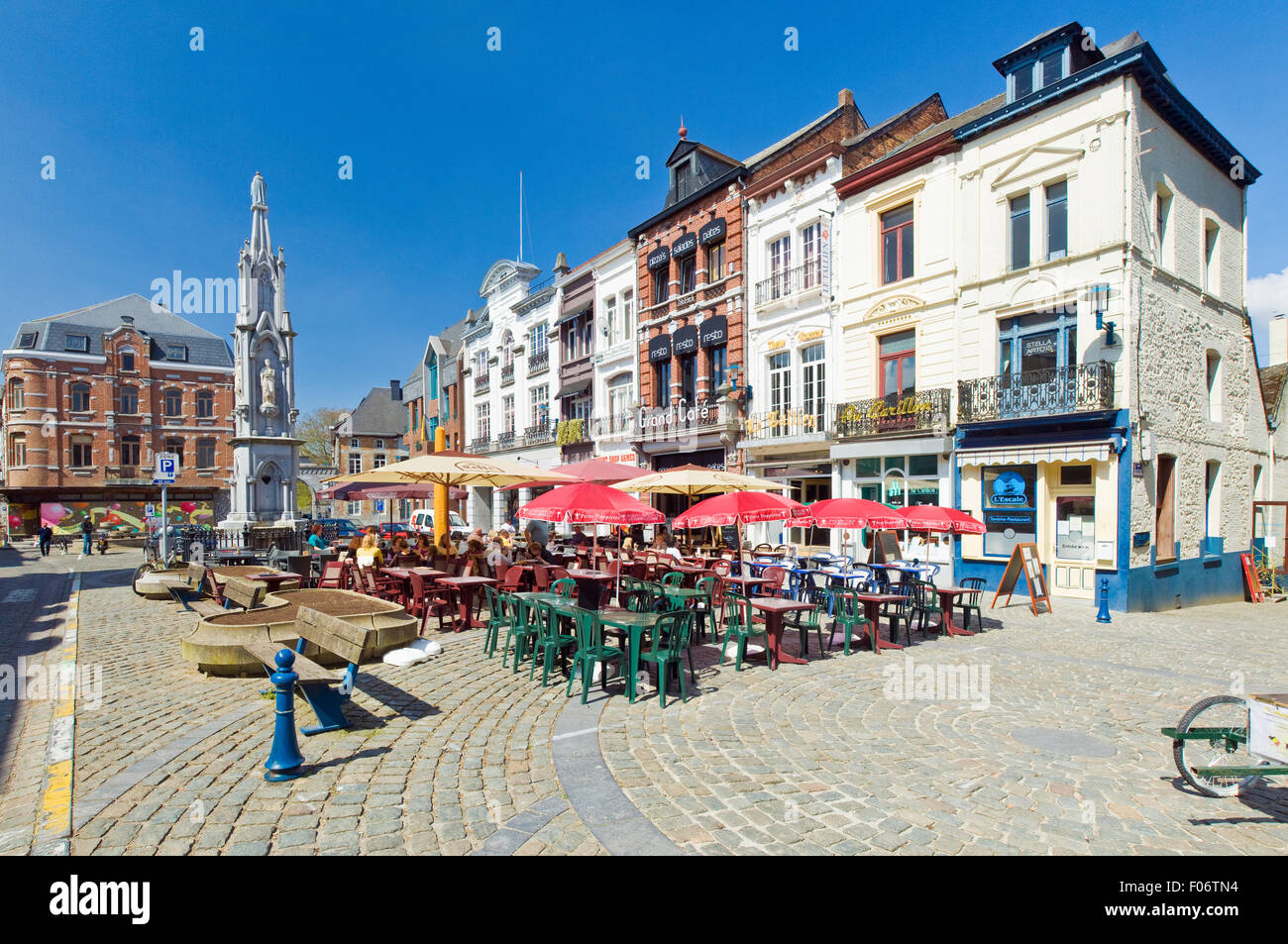 Chimay Grand Place, Central Markt dans le village de Chimay dans les