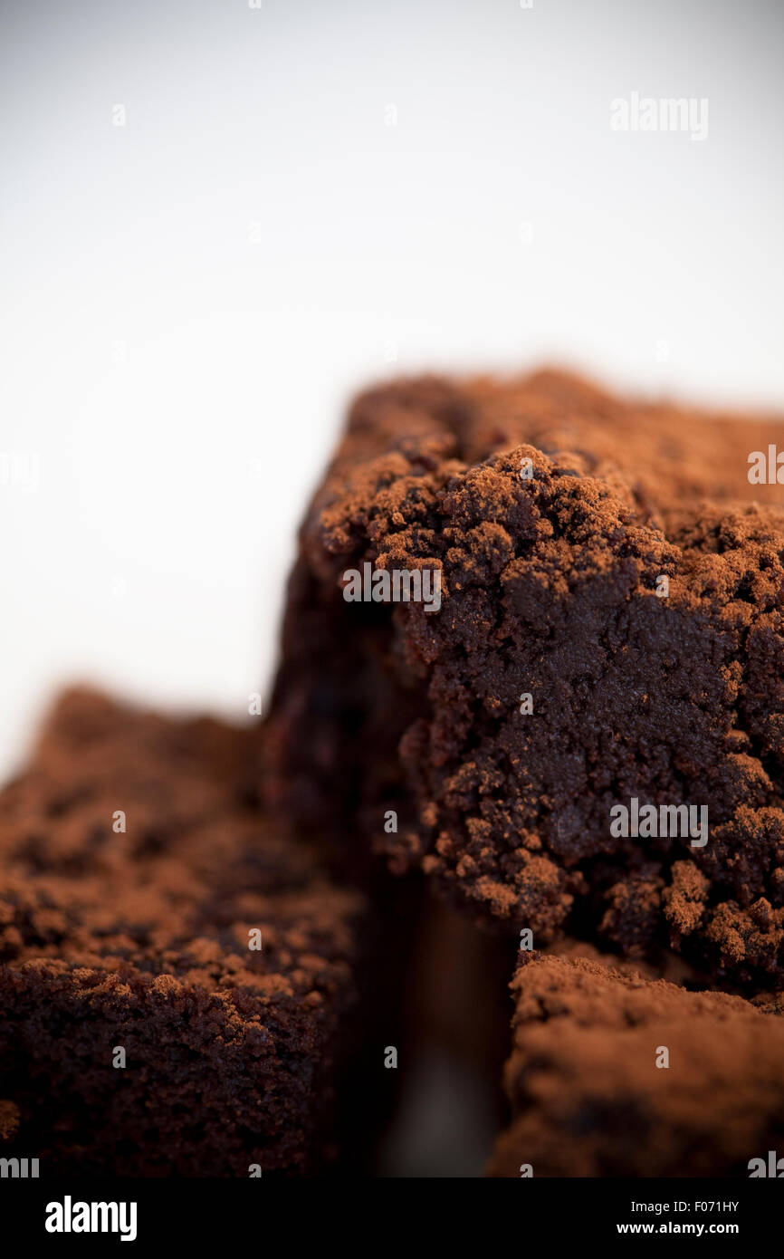 Brownie au chocolat Banque D'Images