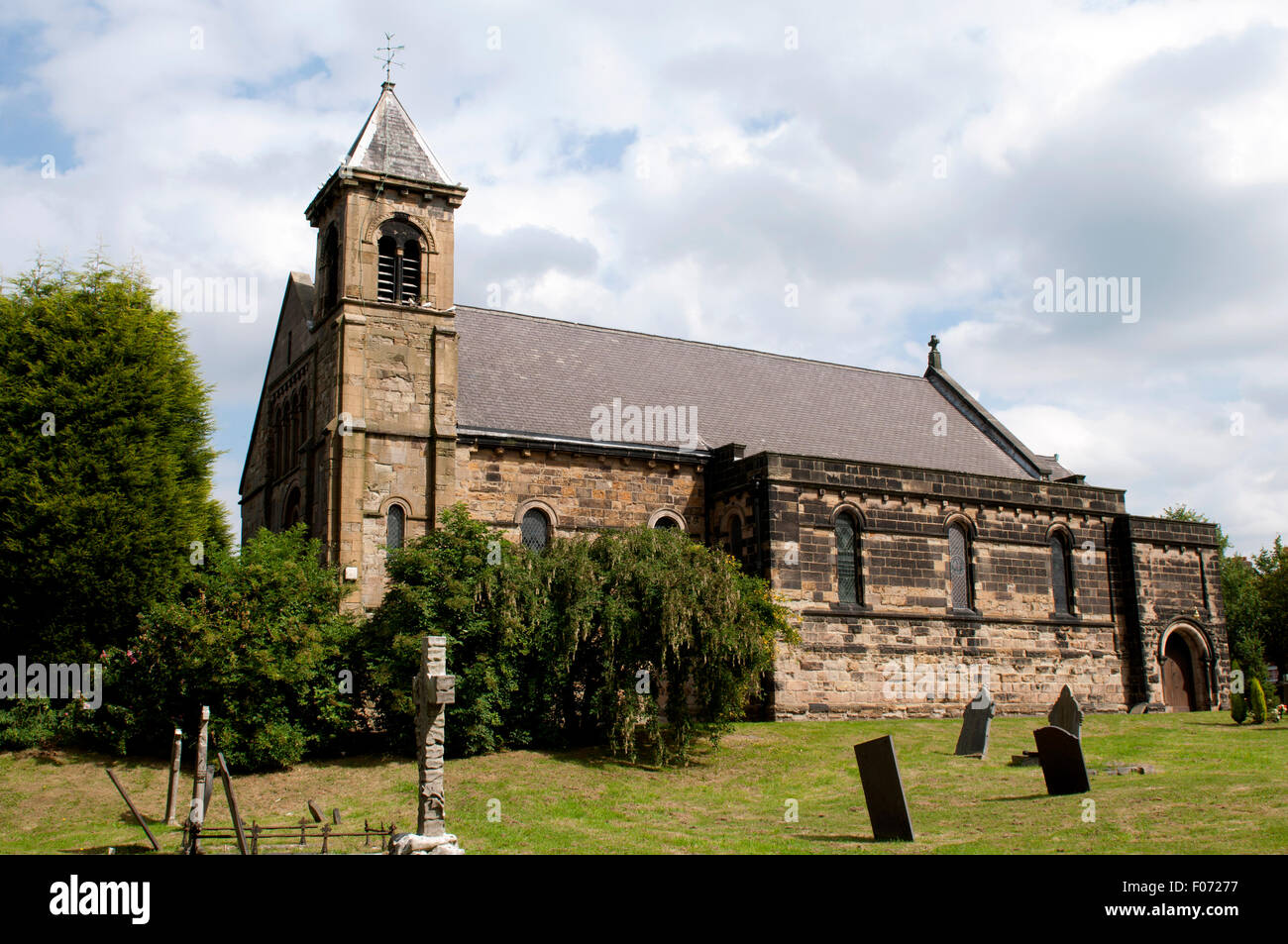 Le martyr St Stephen's Church, Woodville, Derbyshire, Angleterre, RU Banque D'Images