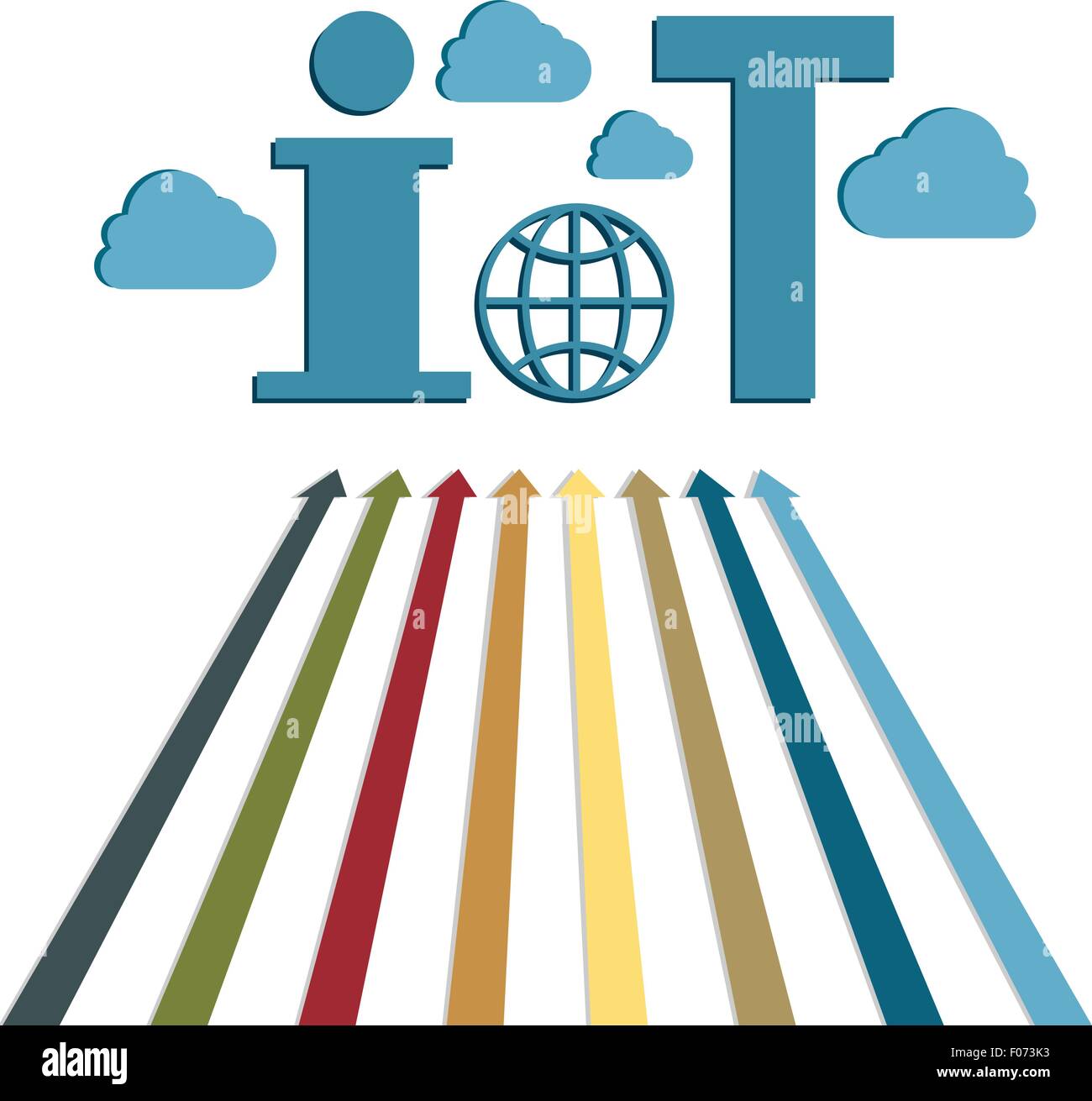 Internet des objets de la technologie web de l'ITO vector illustration. Illustration de Vecteur