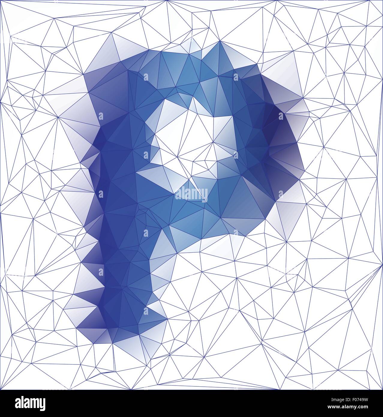 Abstract Frozen lettre P poly faible gradient design EPS10 vector illustration. Illustration de Vecteur